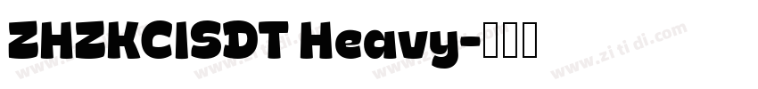 ZHZKCISDT Heavy字体转换